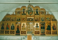 Иконостас нижнего храма Спасо-Преображенского собора г. Новокузнецка, 1998 год