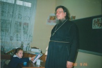 Беседа со школьниками, 2000 год